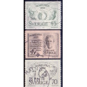 Sverige. 1969. Nobelpristager 1909, 45-70 Øre, AFA nr. 668-70 **     postfrisk stemplet FDC st,