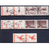 Sverige. 1969. Svenske eventyr, AFA nr. 663Cv-667Ch ** (5 par)     postfrisk stemplet FDC st,