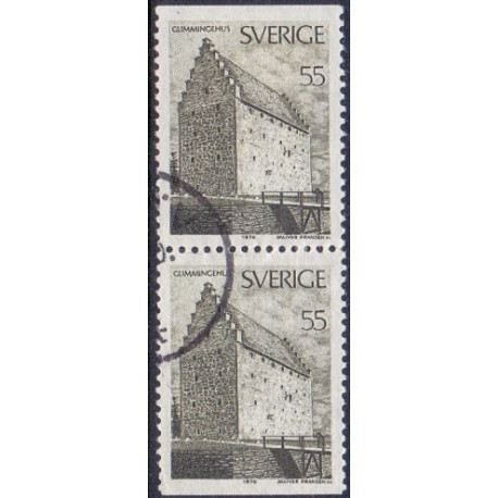 Sverige. 1970. Glimmingehus og Kina slot, 45 Øre-2 kr. AFA nr. 687-88 **     postfrisk stemplet FDC st,