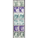 Sverige. 1973. Dyrebeskyttelse i parstykker, AFA nr. 823Cv-828Ch ** (6 par)    postfrisk stemplet FDC st,