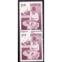 Sverige. 1976. Kniplinger, i parstykke. 1 Kr. AFA nr. 945Co 6 945Cn **  postfrisk stemplet FDC st,