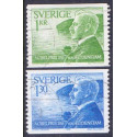 Sverige. 1976. Nobelpristagere 1,00-1,30 kr. AFA nr. 972-73 **    postfrisk stemplet FDC st,