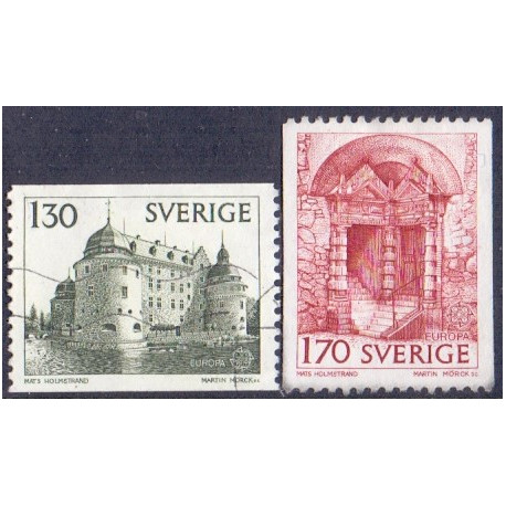Sverige. 1978. Europamærker / CEPT, 1,30-1,70 kr. AFA nr. 1021-22 **   postfrisk stemplet FDC st,