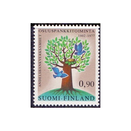 Finland. 1977. Andelsbankbevægelsen. AFA nr. 816 **    , postfrisk stemplet FDC