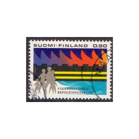 Finland. 1977. Paavo Ruotsalainens og Civil beskyttelse. AFA nr. 819-20 **    , postfrisk stemplet FDC