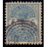 DWI. 1900. 5 cent blå. AFA nr 17 med udenlandsk 6 ring-stempel (Canada ?)