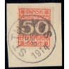 DWI. Portomærker 1905. 50 bit. AFA nr. 8 på lille klip