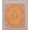 DWI. 1873-1902.  7 Cents, lilla/gul AFA nr 8 brud i N **