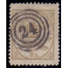 1870. 8 Sk. LINIETAKKET, AFA nr. 14A, med pæn takning 