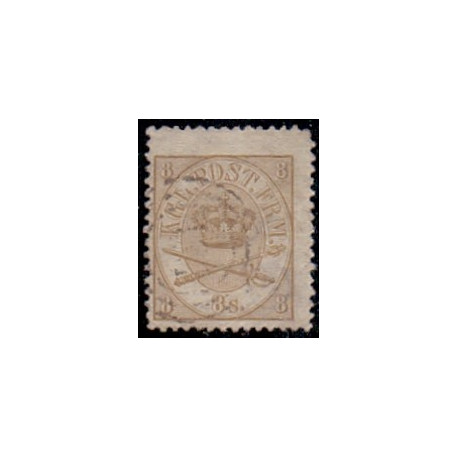 1864. 8 sk. Gulbrun. AFA nr 14 st.