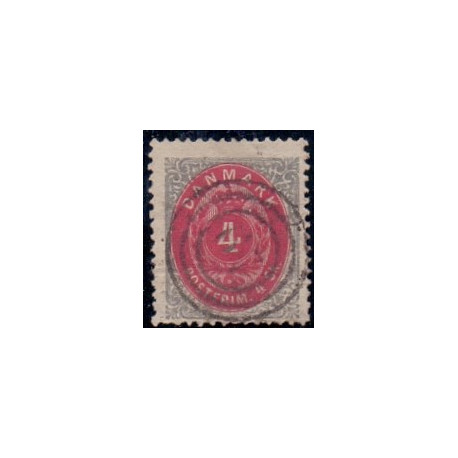1871. 4 Sk. Grå/rød  AFA nr.18 **  st