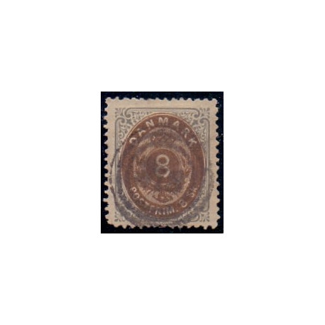 1871. 8 Sk. Grå/brun.  AFA nr.19 ** st.