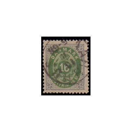 1871. 16 Sk. Grå/grøn.  AFA nr.20 st. **