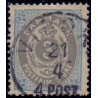 1875. To-farvede 3 øre AFA nr. 22 postfrisk      Ubrugt stemplet