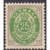 1902-03. To-farvede 25 øre AFA nr. 29C, postfrisk Ubrugt stemplet