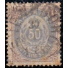 1875. To-farvede 50 øre AFA nr. 30a, postfrisk Ubrugt stemplet