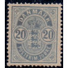1882. Våbentype, 20 Øre, små hjørnetal. AFA nr. 33 postfrisk  Ubrugt Stemplet FDC