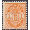 1901-02. Våbentype, 1 Øre, Vm. III AFA nr. 37,  postfrisk Ubrugt Stemplet FDC