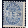 1902. Våbentype, 20 Øre, Vm. III AFA nr. 36C,  postfrisk   Ubrugt Stemplet FDC