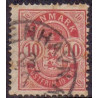 1884. Våbentype, 10 Øre, store hjørnetal. AFA nr. 35 postfrisk  Ubrugt Stemplet FDC