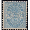 1895. Våbentype, 20 Øre, Vm. II AFA nr. 36B,  postfrisk  Ubrugt Stemplet FDC
