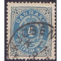 1902-03. To-farvede 4 øre AFA nr. 23C, postfrisk Ubrugt stemplet