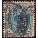 1902-03. To-farvede 4 øre AFA nr. 23C, postfrisk Ubrugt stemplet