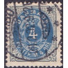 1895-1901. To-farvede 4 øre AFA nr. 23By, postfrisk Ubrugt stemplet
