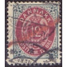 1895-1901. To-farvede 12 øre AFA nr. 26B, postfrisk Ubrugt stemplet