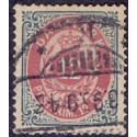 1875. To-farvede 12 øre AFA nr. 26ay, postfrisk  Ubrugt stemplet
