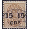1904. Provisorier, 15/24 Øre, AFA nr. 41z variant,  stemplet