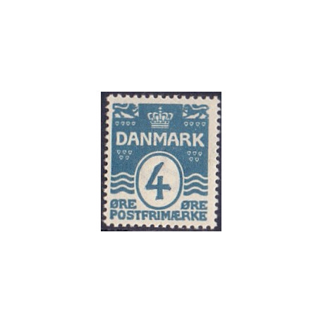 1905-06. Bølgelinietype, 4 Øre, AFA nr. 45, postfrisk    Ubrugt Stemplet FDC