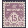 1905-06. Bølgelinietype, 15 Øre, AFA nr. 46, postfrisk   Ubrugt Stemplet FDC