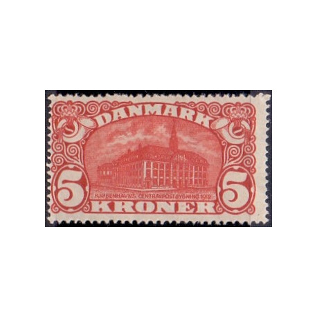 1915. Centralpostbygningen VM Krone, AFA nr. 81, postfrisk  Ubrugt Stemplet FDC