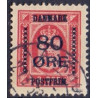 1915. 80/8 Øre provisorier, AFA nr. 83, postfrisk  Ubrugt Stemplet FDC