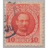 DWI. 1907-08. Kong Fred. VIII 10 bit. AFA nr. 37, tynd ramme Ø. st.