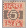 DWI. Portomærker 1905. 5 Bit AFA nr.5 ** st.
