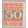 DWI. Portomærker 1905. 50 Bit AFA nr.8 B: brud NØV ramme **