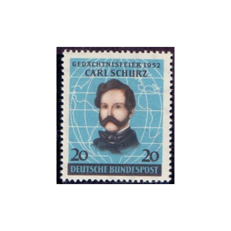 Vesttyskland. 1952. Carl Suhurz. AFA 1116 **, st.