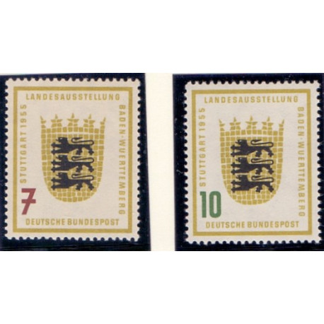 Vesttyskland. 1955. Baden-Württemberg. AFA nr. 1175-76 **    , st.