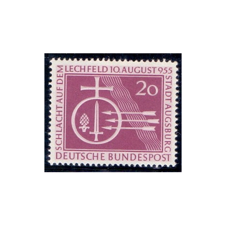 Vesttyskland. 1955. Slaget ved Lechfeld. AFA nr. 1179 **    , st.