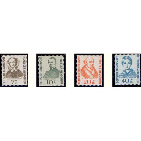Vesttyskland. 1955. Menneskehedens hjælpere. AFA nr. 1185-88 **    , st.