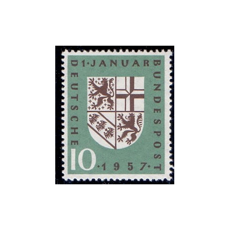 Vesttyskland. 1957. Saars genforening. AFA nr. 1212 **    , st.