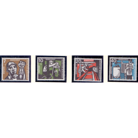 Vesttyskland. 1957. Menneskehedens hjælpere. AFA nr. 1233-36  **     , st.