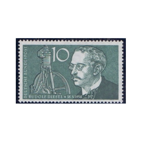 Vesttyskland. 1958. Mod skovbrande & Rudolf Diesel. AFA nr. 1246-47  **     , st.