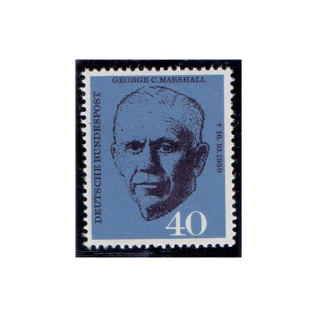 Vesttyskland. 1960. Marshall & Jernbanejubilæum. AFA nr. 1308-09 **    , st.