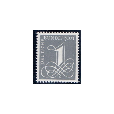 Vesttyskland. 1960. Liggende vandmærke XII. AFA nr. 1253-1148 ** (5)    , st.