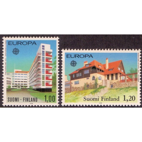 Finland. 1978. Europamærker AFA nr 832-33 **  , postfrisk stemplet FDC