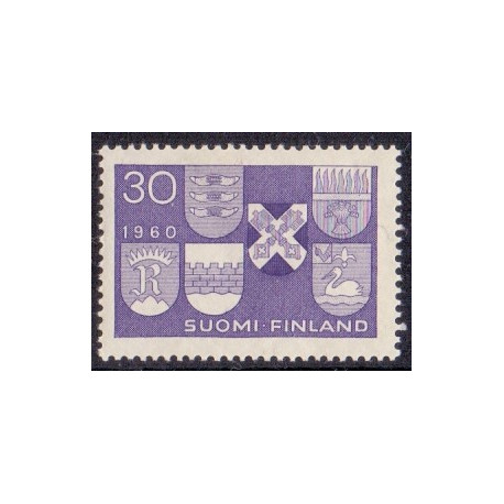 Finland. 1960. Nye byer. AFA nr. 523 **        , postfrisk stemplet FDC