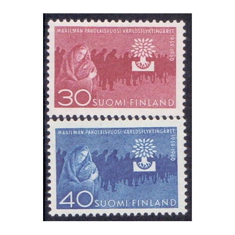 Finland. 1960. 100 året for stortakkede mærker. AFA nr. 524 **      , postfrisk stemplet FDC
